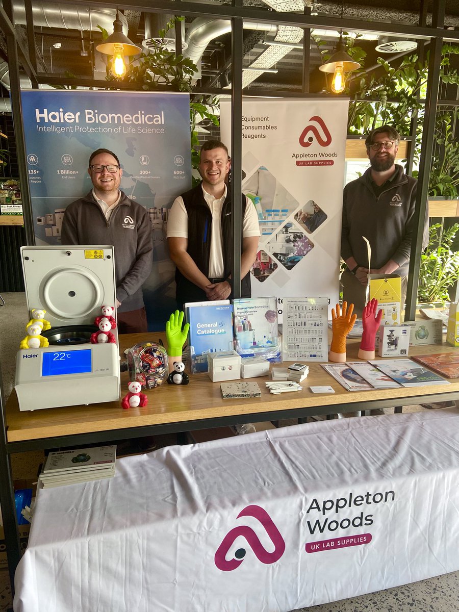 Don’t miss today’s #lab supplier drop-in at Liverpool Science Park (iC1 Entrance Lounge), with <a href="/AppletonWoods/">Appleton Woods | UK Lab Supplies</a> and <a href="/HaierBiomedical/">Haier Biomedical UK</a> - ideal for lab customers and #Biotech industry experts who are looking to drive #environmental change.

sciontec.co.uk/events/sustain…