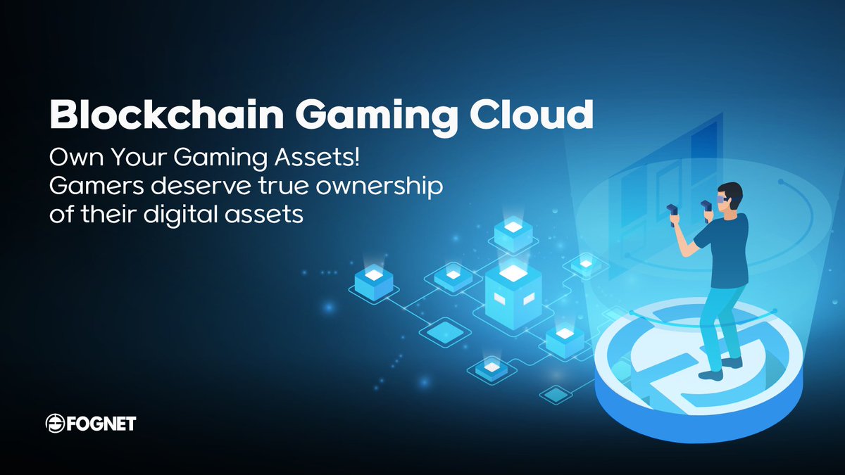 🎮 Blockchain Gaming Cloud is Coming!  
Game developers &amp; players will soon be able to enjoy true ownership of gaming assets with Fognet’s #Decentralized #GamingPlatform! 🚀

⚒️ Fognet is building a decentralized #GamingCloud where YOU own what you #earn! 

🎮 What makes