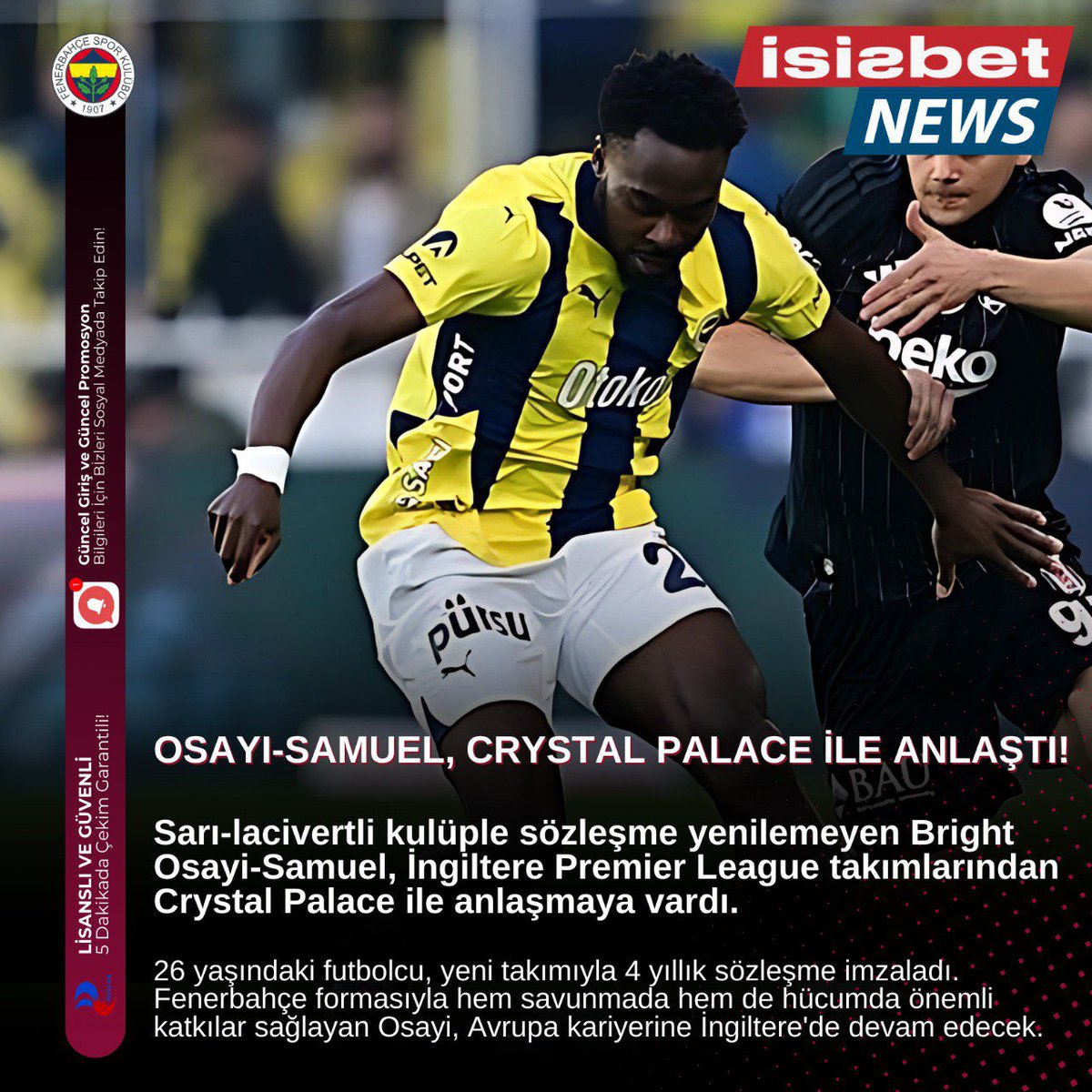 #Fenerbahce #transfer #crystalpalace 
#haber
