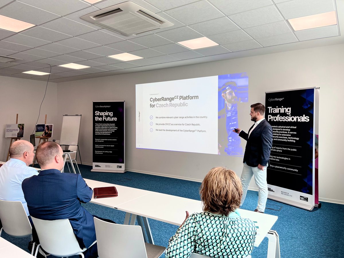 At the end of April we welcomed representatives from Argentina, Paraguay &amp; the Czech Embassy in Buenos Aires to CyberSecurityHubCZ. Thank you for the pleasant visit — we look forward to the next one! 🌍🔐

🔗 Read more:  cybersecurityhub.cz/en/news/articl…