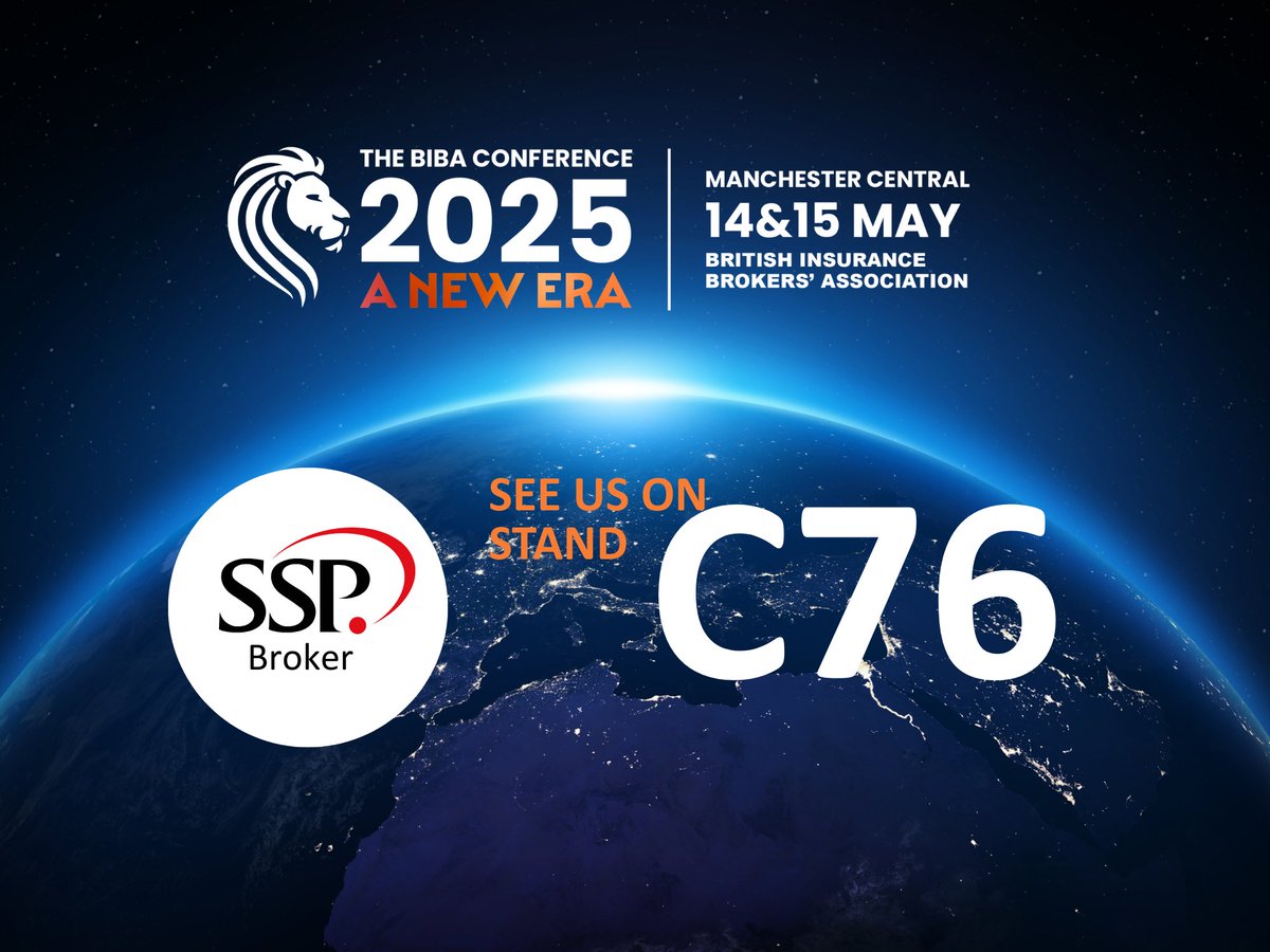 The countdown to BIBA2025 is officially on!  Come and find us at stand C76 and learn why ‘A New Era’ is such a perfect theme for the BIBA Conference and for SSP Broker. 
#BIBA2025 #InsuranceBrokers #UKInsurance 
eu1.hubs.ly/H0jVRjG0