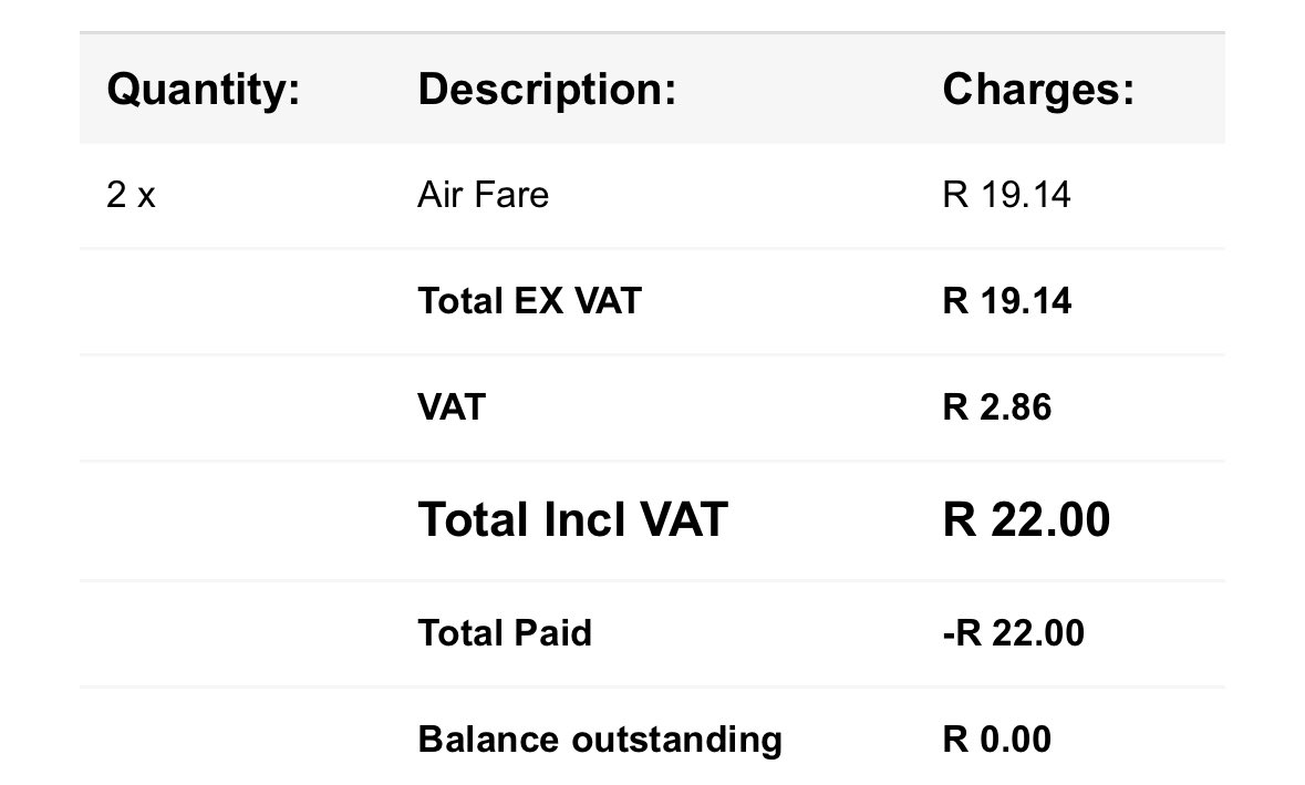 BarelyInk's tweet photo. Proof 😛 #FlySafairLekkerR11Flights https://t.co/y4bFnjFJ5A