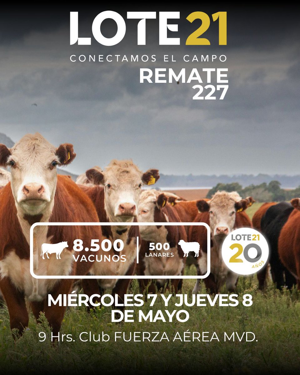 A partir de 9 am hoy comienza nuestro Remate 227.