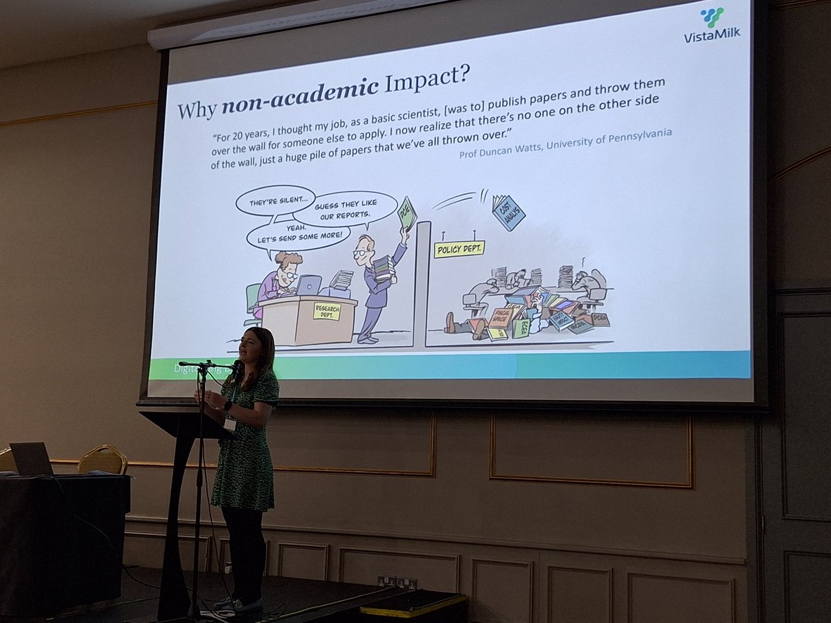 Mike Coffey #phenotypeisking https://t.co/1ZZ2FBBs (@dadyo32) on Twitter photo Great talk at the <a href="/VistaMilk/">VistaMilk Research Ireland Centre</a> annual meet on impact. Academic impact is a given from research. Real impact is the additional benefit realised by consumers, society, government, industry. Well good. Great talk at the <a href="/VistaMilk/">VistaMilk Research Ireland Centre</a> annual meet on impact. Academic impact is a given from research. Real impact is the additional benefit realised by consumers, society, government, industry. Well good.