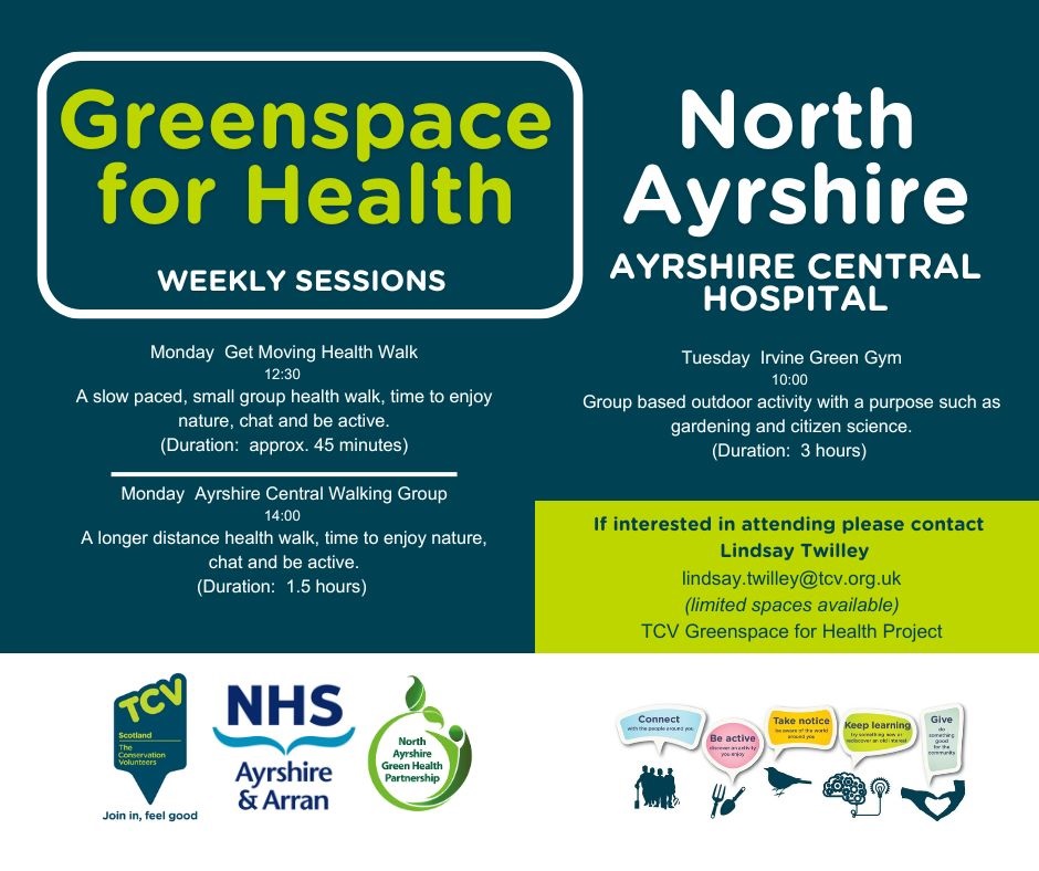 #GreenHealthWeek and #Nature is for Everyone
Join our Get Moving Health Walks every Monday at 12:30 or join our longer distance health walk at 14:00
If you enjoy gardening and have an interest in citizen science we have an outdoor activity group that meets every Tuesday at 10:00