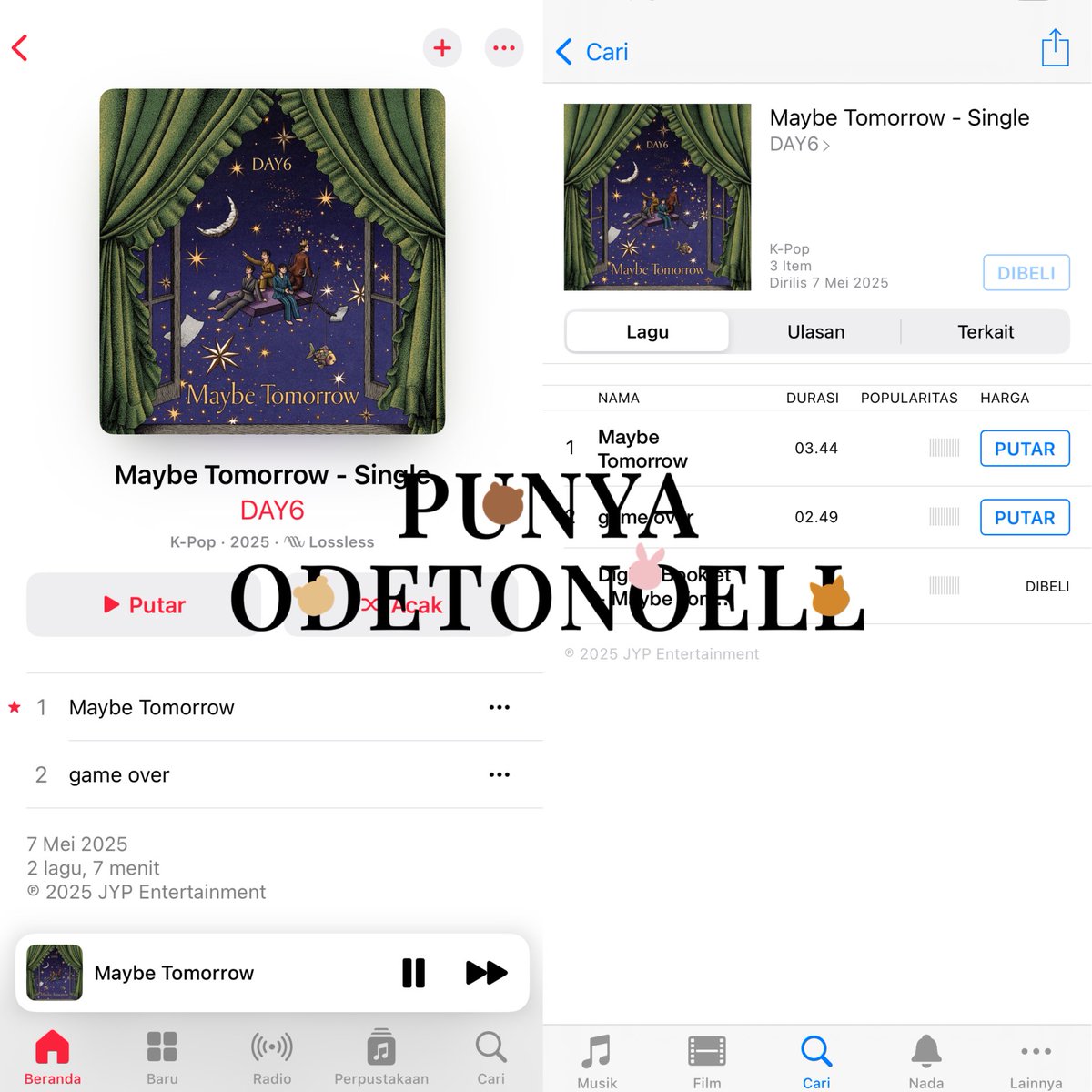 odetonoell's tweet photo. don't forget to purchase it on itunes ❤️

#Maybe_Tomorrow 
#MAYBETOMORROW
#INA_MYDAYPROJECT
#INA_MYDAYSTREAMINGPARTY https://t.co/9orBSFAQdT
