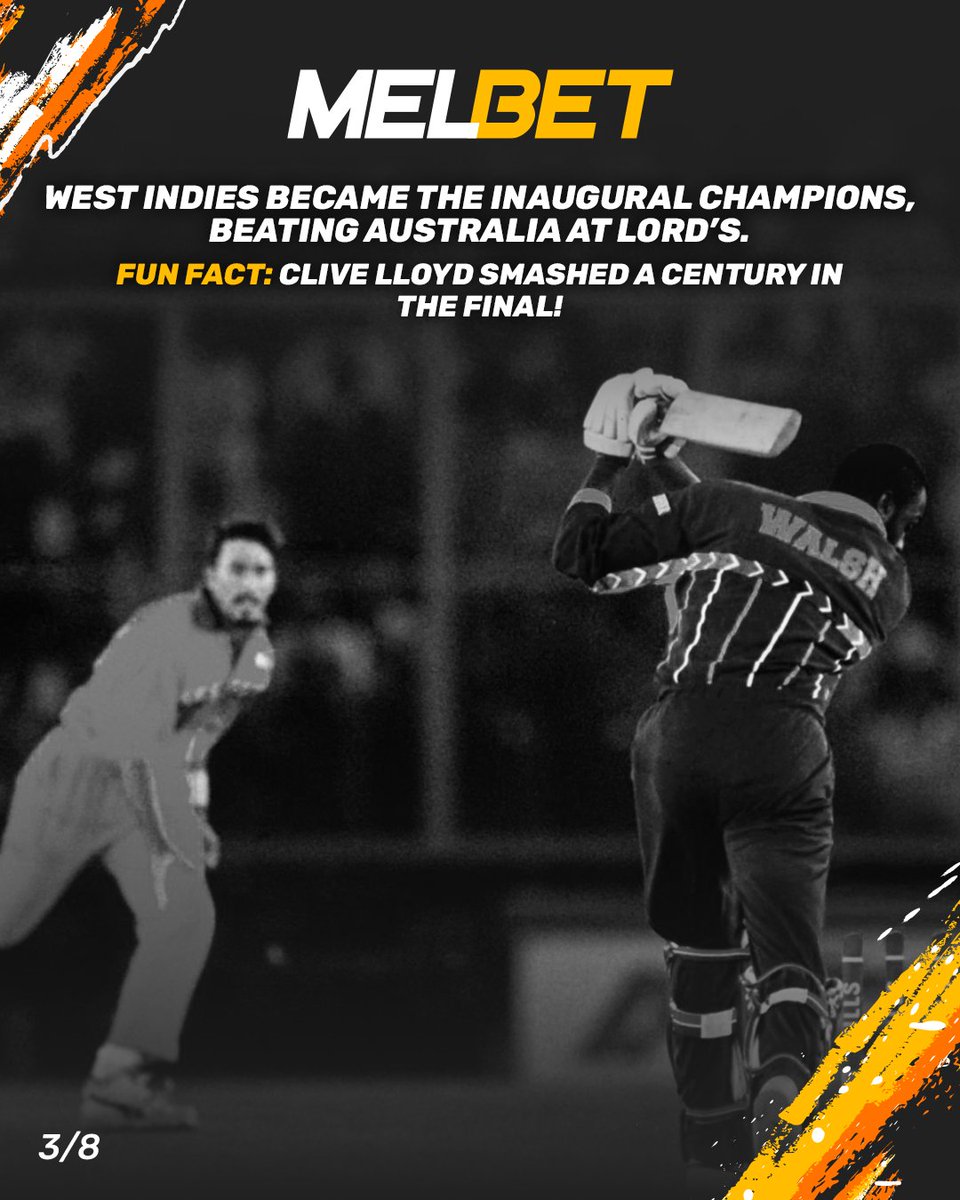 melbet_srilanka's tweet photo. ๐ The Cricket World Cup has seen it all โ legends, upsets, and unforgettable moments.
Swipe through to explore how this iconic tournament has evolved since 1975. ๐
https://t.co/1rkv4Kys9m
#IPL2025 #Melbet #CricketClash #AhmedabadShowdown #PlayBigWinBig #BonusGame https://t.co/DK0ZuQ2V4W