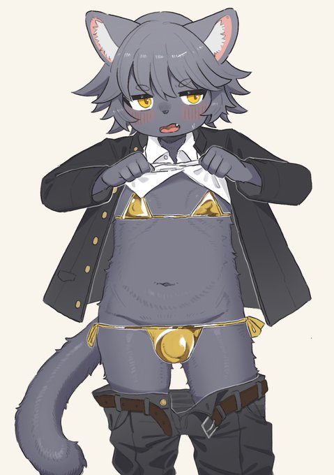 ちゃんと着てこいって言うから…👙🐈‍⬛ 