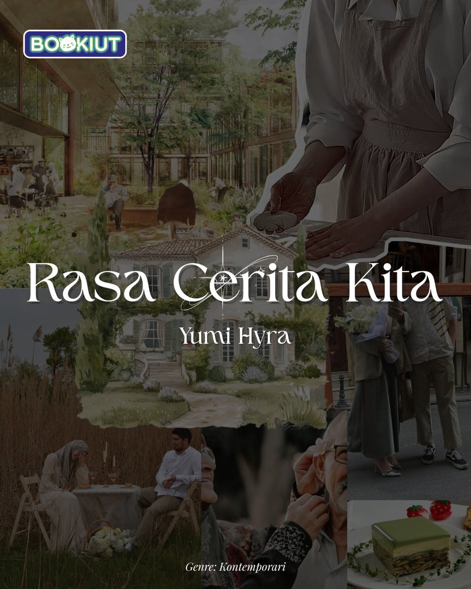 BukuBookiut's tweet photo. Mahu tahu bagaimana satu rasa boleh membawa kau pulang ke masa lalu?

Miss BK kongsikan tajuk novel ketiga Bookiut, Rasa Cerita Kita karya Yumi Hyra, sebuah kisah tentang warga emas, makanan, dan memori yang tersimpan dalam setiap suapan.

Di sebuah rumah orang tua, Bunga mula memahami makna cinta, kehilangan dan harapan, bukan melalui kata-kata, tetapi melalui rasa. 

Apa yang tinggal bila ingatan semakin kabur tapi kasih sayang masih utuh? Nantikan novel yang menghangatkan jiwa ini di PBAKL 2025.