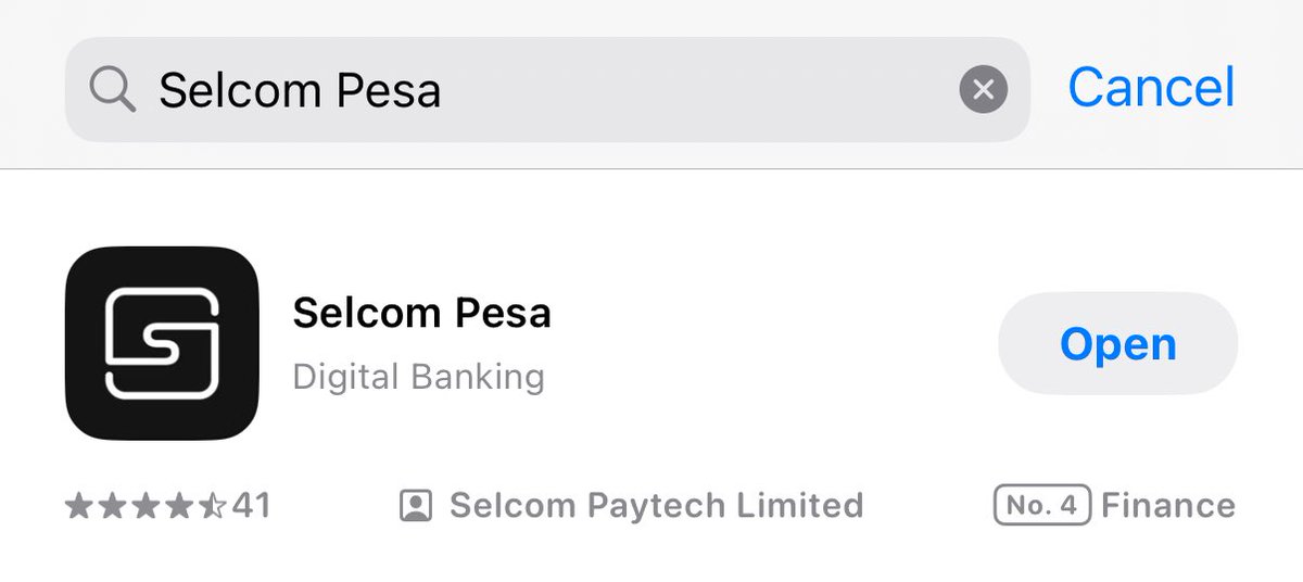 Huu ndo muonekano wa Selcom Pesa kwenye Playstore &amp;  App store.