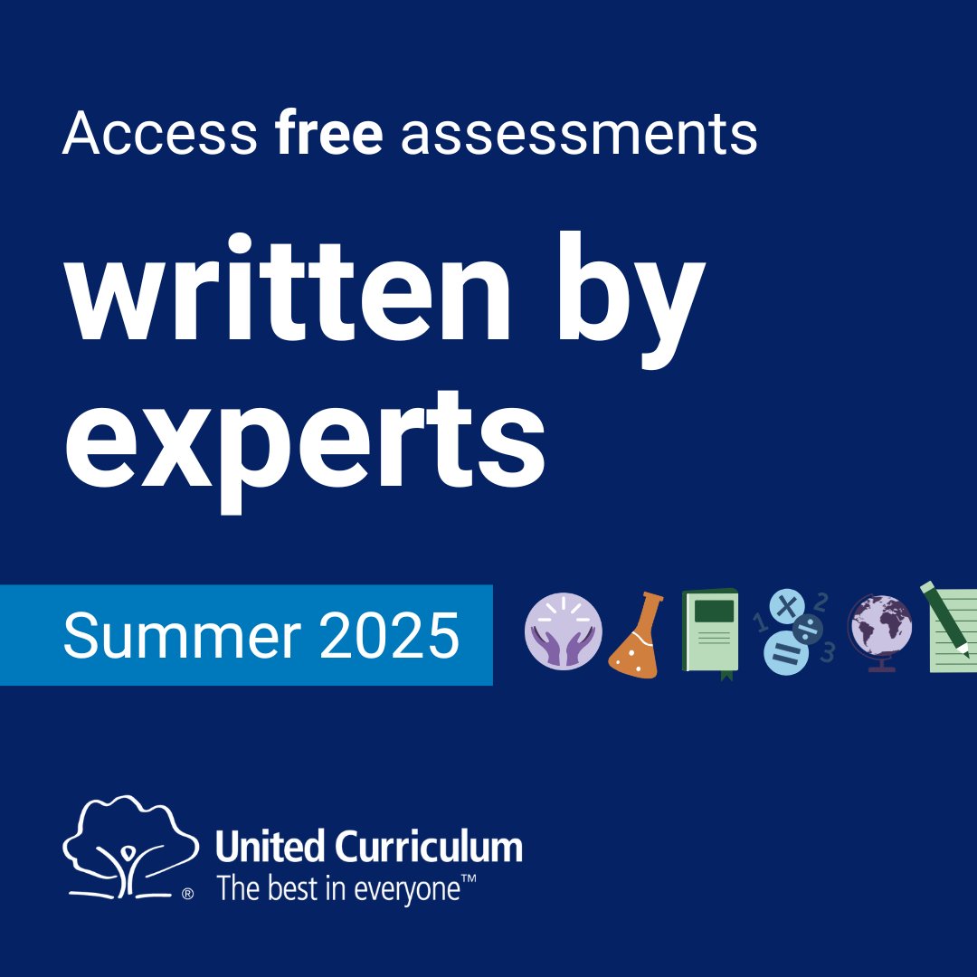 Our assessments are created by experts 🌟

And they're FREE this summer!

Get your school started today: ow.ly/jBI750VNwEo

#FreeAssessments