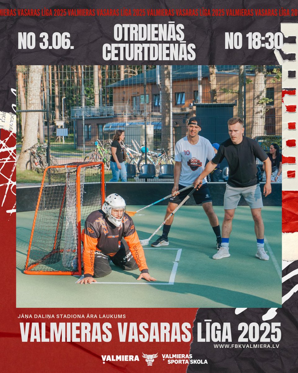 🏆 Sākusies pieteikšanās "Valmieras vasaras līgai 2025"

➡️ Lasi plašāk: floorball.lv/lv/2024/jaunum…

#florbols #floorball