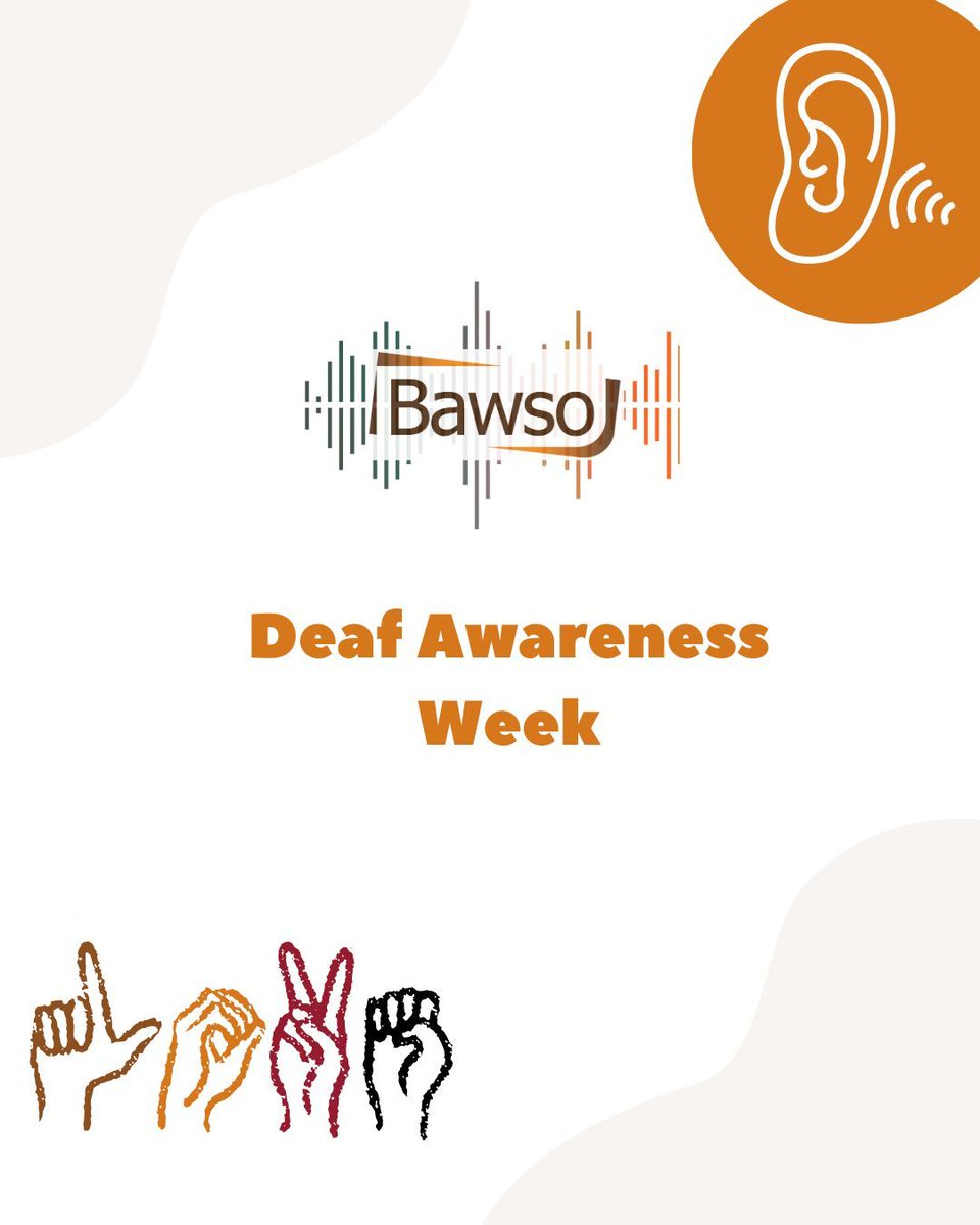During Deaf Awareness Week, Bawso recognises the importance of communication, equality, and access for Deaf and hard of hearing individuals. We are proud to support a world where everyone’s voice is heard—whether spoken, signed, or written. 

#DeafAwarenessWeek #Inclusion