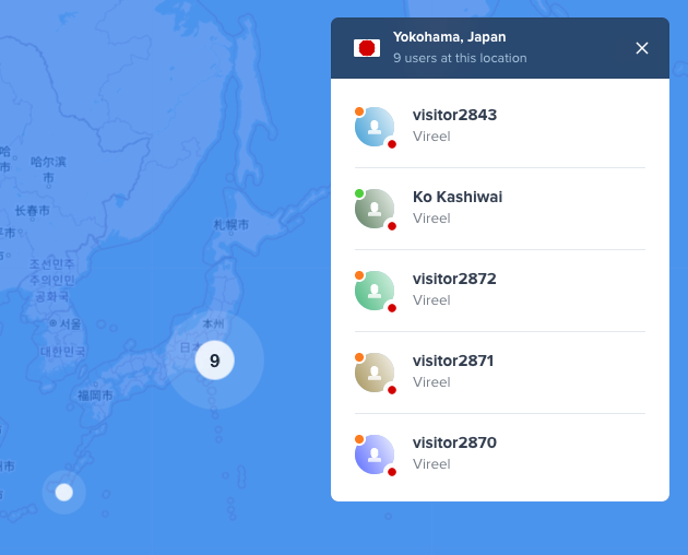 we're getting many users from japan 🇯🇵 today

looks like vireel is catching on there