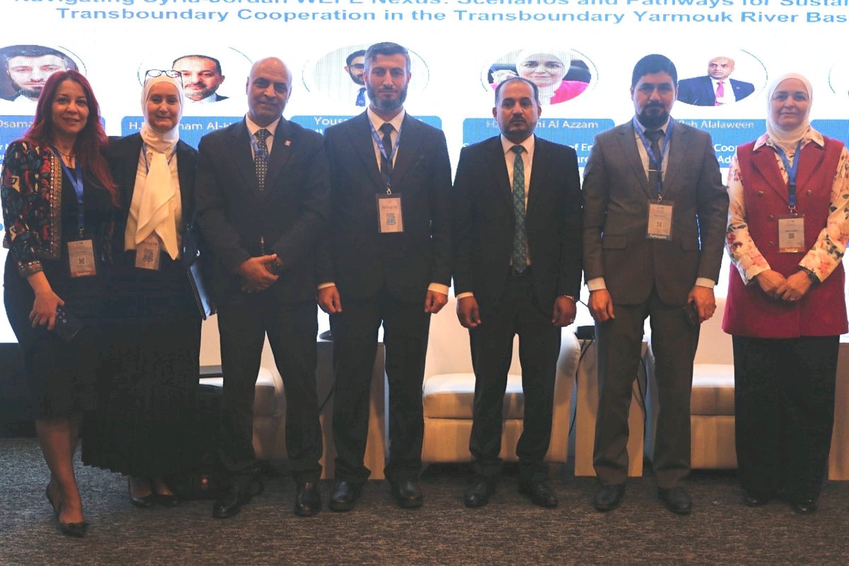 🌍 At #ArabWaterWeek, IWMI and Jordan Valley Authority co-convened on #WEFE Nexus in the Yarmouk Basin, emphasizing science-driven, climate-resilient cross-border strategies for water security.

 #WaterDiplomacy💧