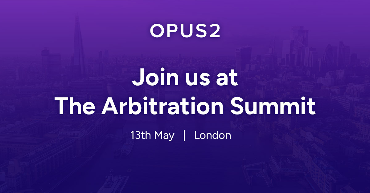 We’re headed to the The Arbitration Summit in London next week and hope to see you there! Be sure to catch the 'Creating a Whole Ecosystem for Using AI In Arbitration' panel with Opus 2's Kateryna Honcharenko.

Learn more and register to join us here: opus2.co/4jSmcZu