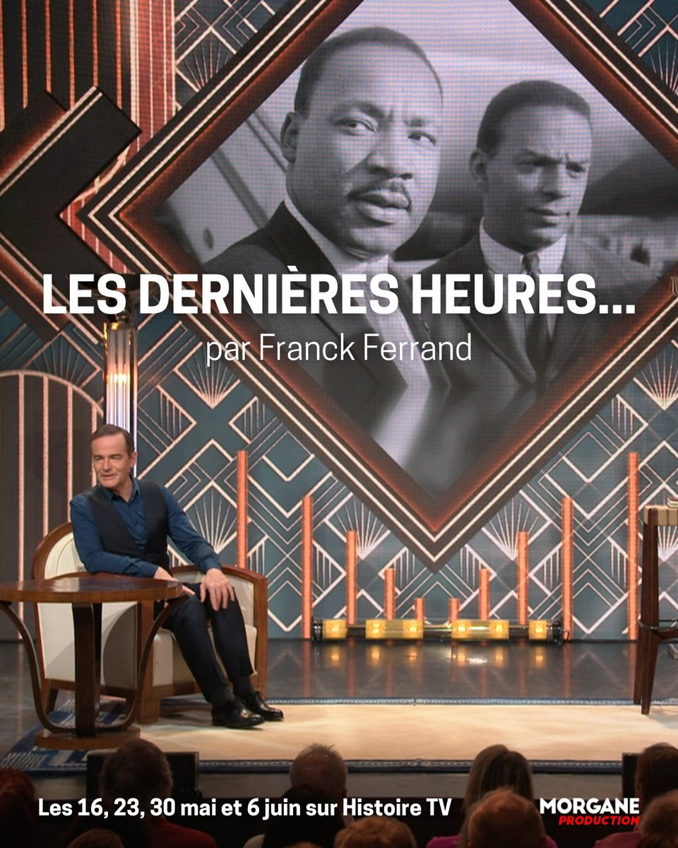 📷 Les dernières heures... sur Histoire TV les :
16 mai à 20h50 : Henri IV et à 21h20 : Charles Quint
23 mai à 20h50 : Marilyn Monroe et à 21h20 : Martin Luther King
30 mai à 20h50 : IIIe REICH et à 21h20 : Saint-Exupéry
6 juin à 20h50 : Sissi et à 21h20 : Jules César