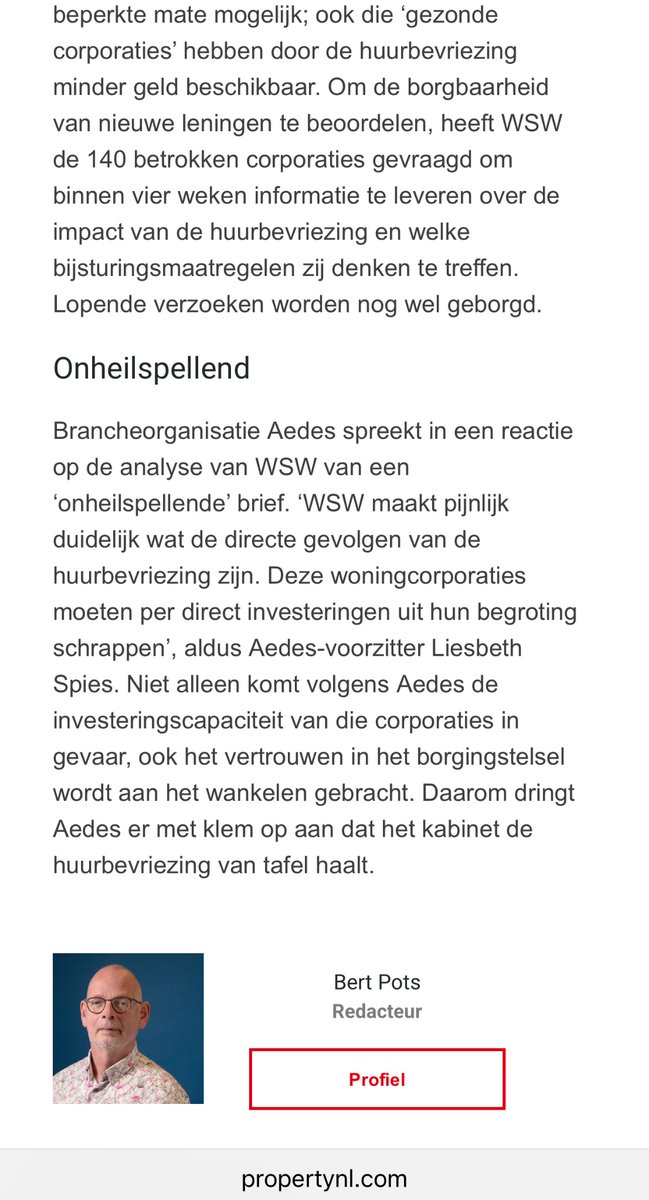Leve de gepolitiseerde baantjescarousel:
De ene politicus bij de belangenorganisatie Aedes kan kennelijk niet met constructieve oplossingen komen, maar kiest ervoor de andere politicus, de huidige woonminister, dwars te zitten door de hakken volledig in het zand te zetten: