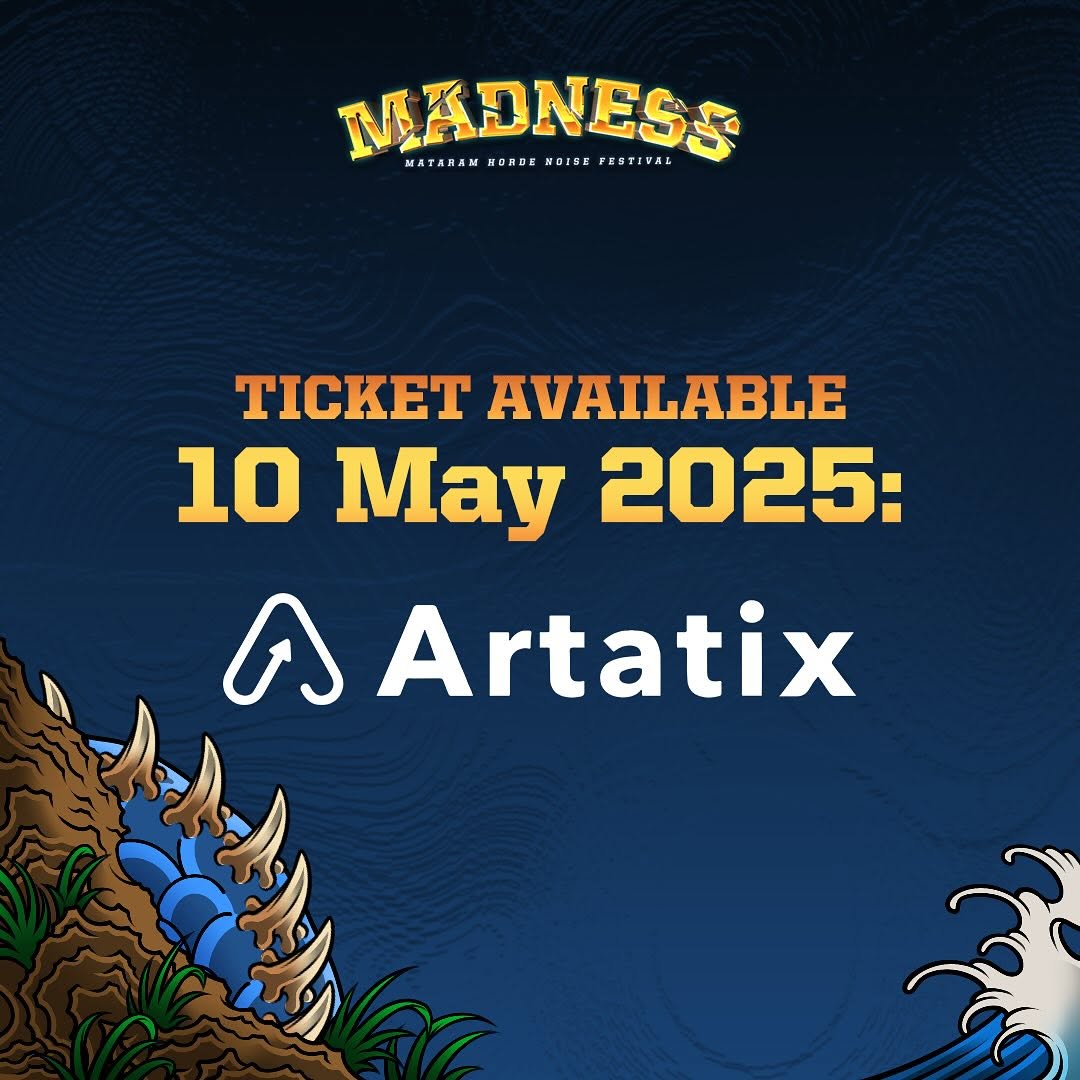 INFOOO HINGAR BINGAR! 🚨🚨🚨🚨

Berikut full line up pengisi Mataram Horde Noise Festival. Pastikan kalian sudah melingkari tanggal, dan segera mengamankan tiket. Keriuhan kembali, dan perayaan pun terus berlanjut

#Madnessyk #madness2025 #MataramHorde
