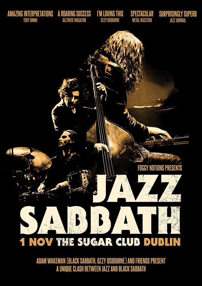 Jazz_Sabbath's tweet image. We will return to Dublin, Ireland 🇮🇪 for a show at The Sugar Club on Sat. 1 November.
On sale this Friday.
#jazzsabbath #jazz #sabbath #blacksabbath #blacksabbathfans #ireland #dublin #live