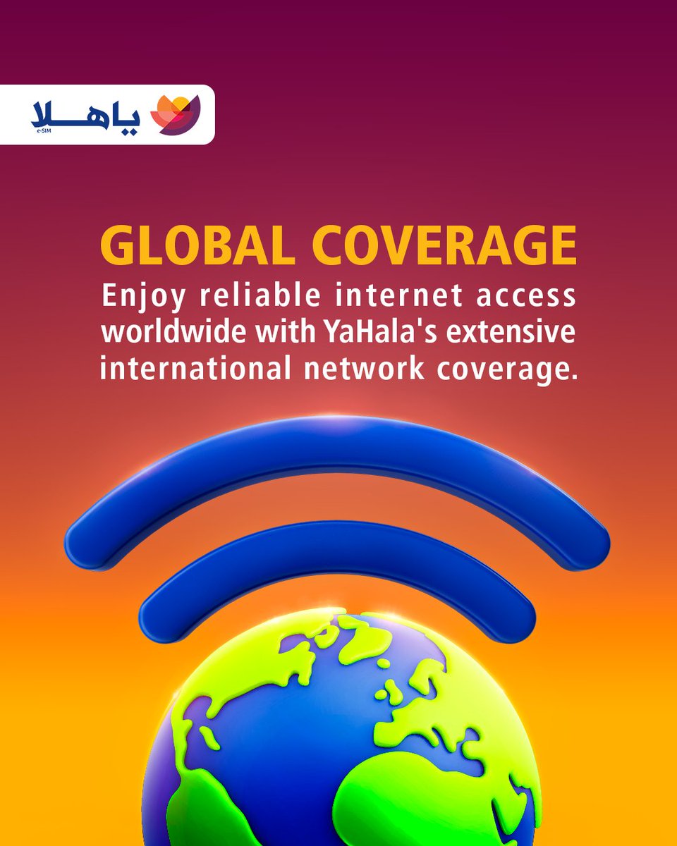 YaHalaWorld's tweet image. Say goodbye to physical SIM cards and hello to seamless connectivity! With YaHala eSIM, activate your number in seconds, enjoy global coverage, and cut down on internet data fees. Stay connected, anytime, anywhere!

#YaHala #eSIM #StayConnected #TravelSmart #SeamlessInternet
