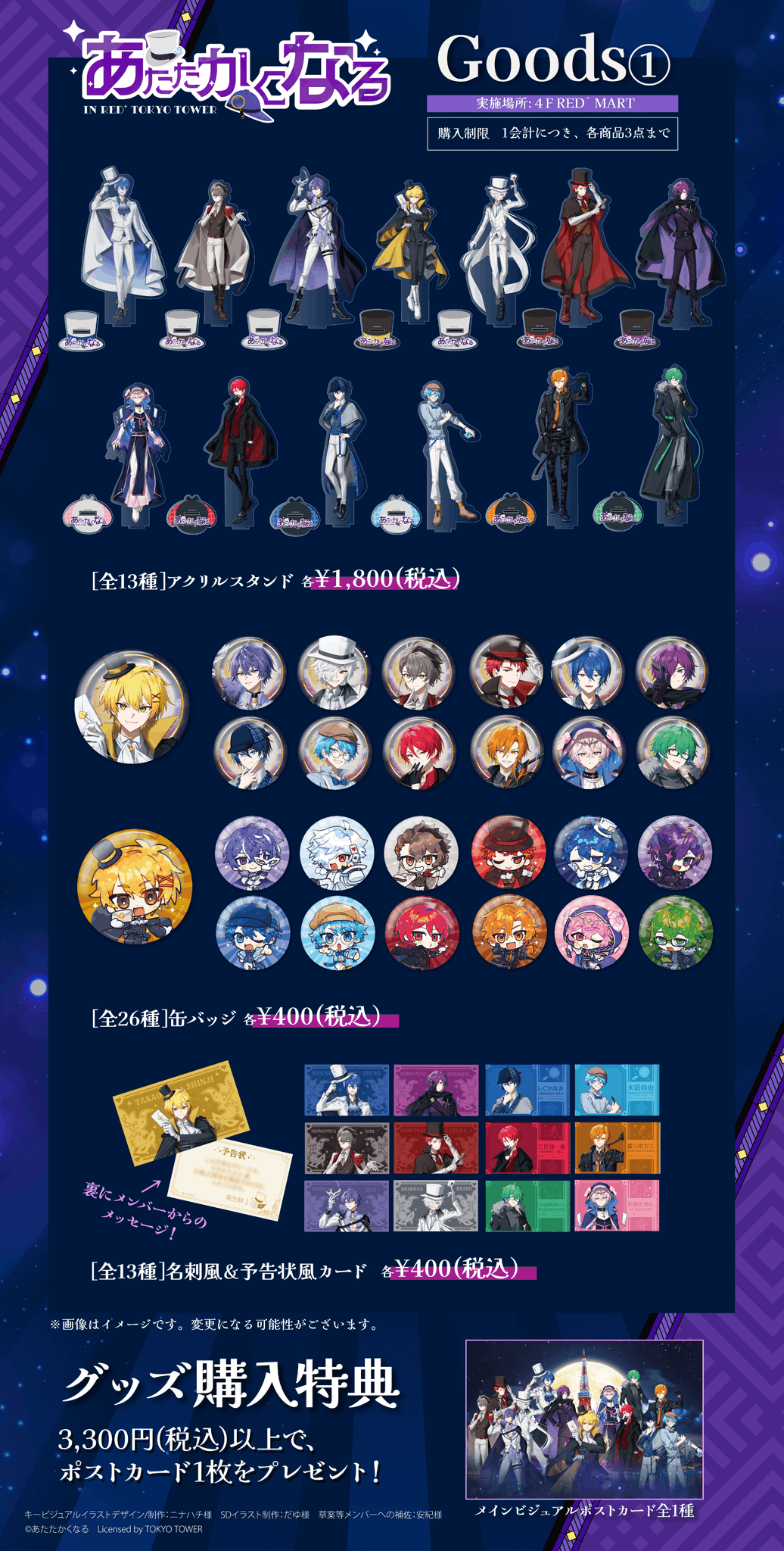 TYPE1 Tokyo ARTSPACE Tokyo 展示会 会場限定グッズ 初音ミク「マジカルミライ2023」＞ 「ブループラネット」グッズ