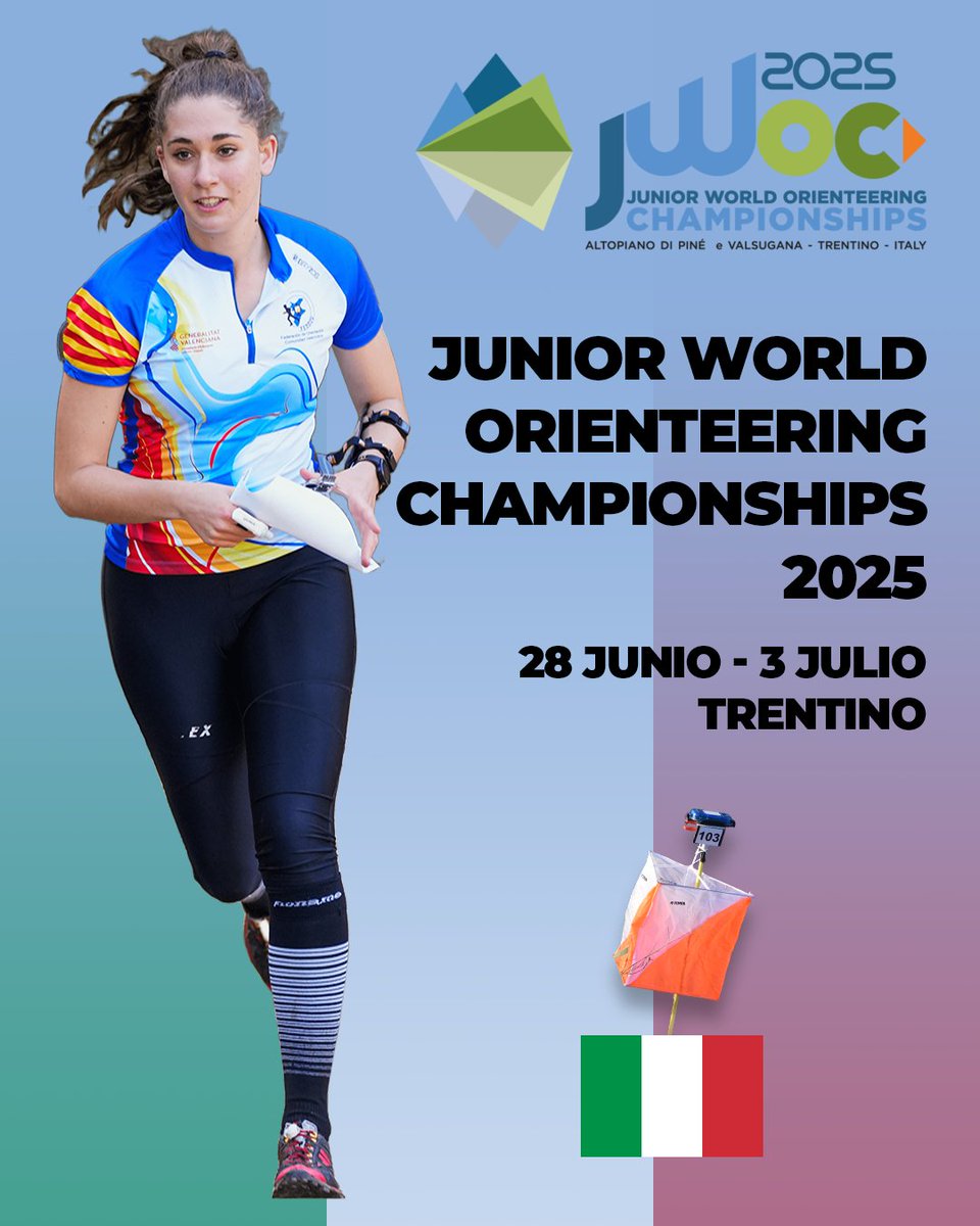 🏃‍♀️ Mónica de Miguel (CEAM-O Ibi) convocada con la 🇪🇸 selección española de #Orientación a Pie para el 🧭🗺️ Campeonato del 🌍 Mundo Junior 2025 en 🇮🇹 Italia.
👏👏👏
CONVOCATORIA:
👉 fedo.org/web/ultimas-no…
ℹ️ Web oficial: jwoc2025.it
#orienteering #jwoc2025 #TeamSpain