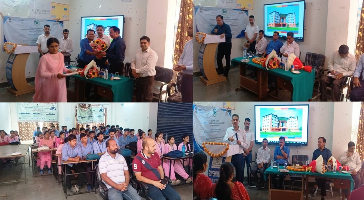 A milestone for J&amp;K! Managing Director JKTPO, Sh. Sudershan Kumar, and Director JKEDI, Sh. Khalid Jahangir kickstarted the first batch of Entrepreneurship and Skill Development Programme (ESDP) under #RAMP in District Reasi. Empowering youth, fostering innovation, shaping