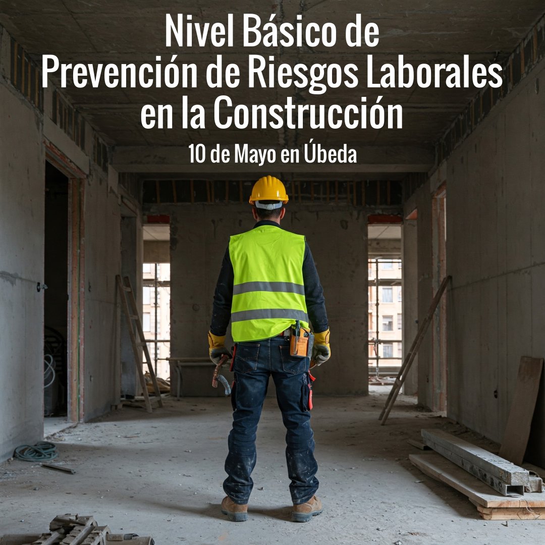 Curso en Úbeda el 10 de Mayo de Nivel Básico de Prevención de riesgos laborales en la construcción. Para más información llámenos al 953 79 50 15 o visítenos en Avenida de la Libertad 50, Úbeda.

grupoforma.org/es/g-8863/nive…

#Curso #PRL #Úbeda #Prevención
