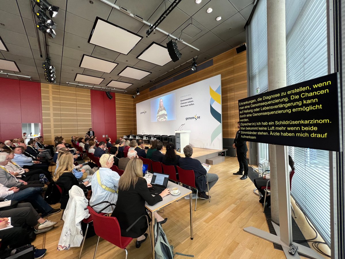 Podiumsdiskussionen, Panels und eine Abendveranstaltung, die zum Netzwerken einlädt - das Programm des genomDE-Symposiums bietet Vielfalt, Expertise und Austausch zur Genommedizin.

🧬Den aktuellen Stand unseres Programms findest du auf unserer Website: genom.de/de/veranstaltu…