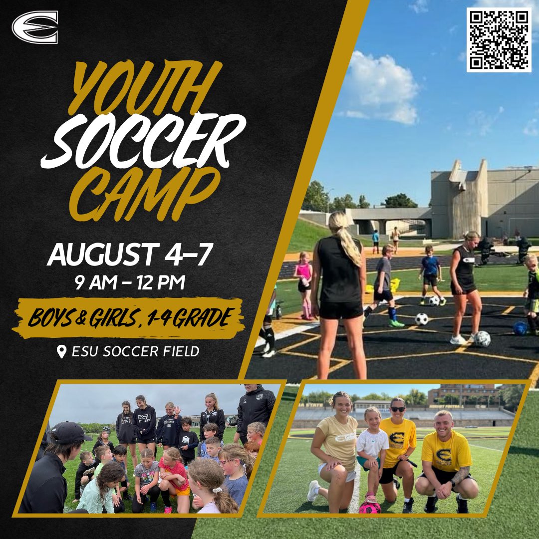 Sweat, smiles, and soccer all summer long! ☀️ 

Camp season is here with options for all ages!

esuhornetsoccercamps.com