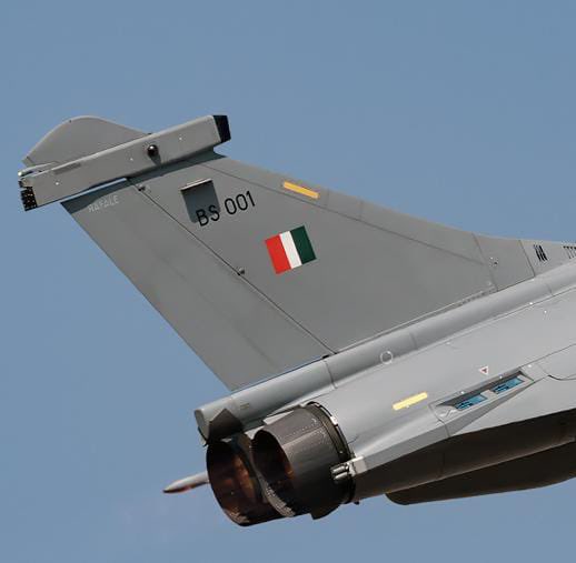 UPDATE: After 6 hours of eye torture I can finally confirm based on the photo/data available that India lost its 1st Rafale, BS001. Part of no. 17 squadron ‘ Golden Arrows’ last night.
The plane’s part shows the distinct reg &amp; flag from the right side of verticale stabiliser.