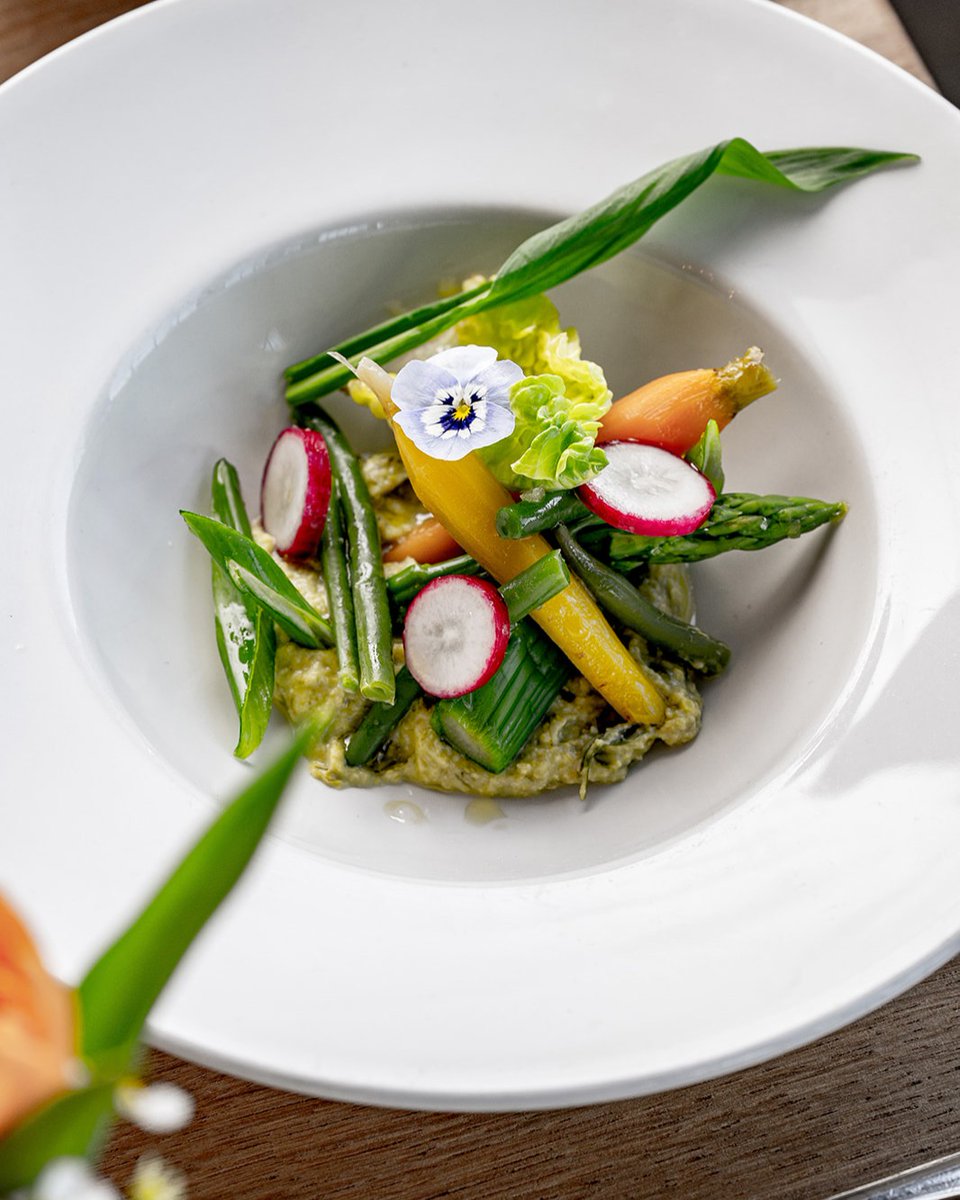 SwanLondon_'s tweet image. A true taste of the season to get you started. Our spring vegetable salad is available on the à la carte and River View menu, served with our wild garlic hummus for a first course that’s lovely and light, yet packed full of flavour.

#seasonalfood #springseason #londonrestaurant