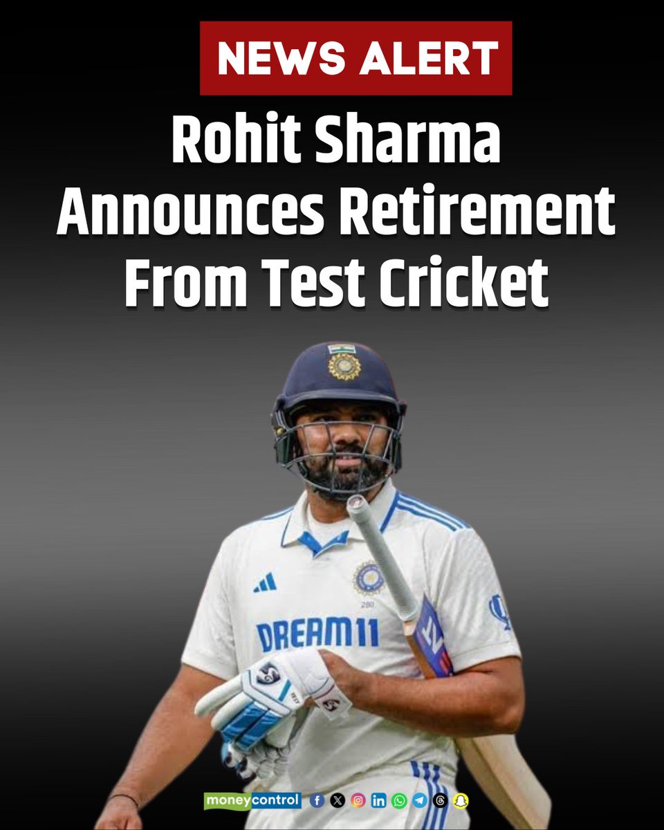Moneycontrol (@moneycontrolcom) on Twitter photo Rohit Sharma announces retirement from Test cricket: 'It's been absolute honor to represent country in whites' ๐ฎ๐ณ๐
More details ๐
moneycontrol.com/sports/cricketโฆ
#RohitSharma #HitmanRetires #ThankYouRohit #LegendOfCricket #CricketFarewell #IndianCricket #EndOfAnEra Rohit Sharma announces retirement from Test cricket: 'It's been absolute honor to represent country in whites' ๐ฎ๐ณ๐
More details ๐
moneycontrol.com/sports/cricketโฆ
#RohitSharma #HitmanRetires #ThankYouRohit #LegendOfCricket #CricketFarewell #IndianCricket #EndOfAnEra
