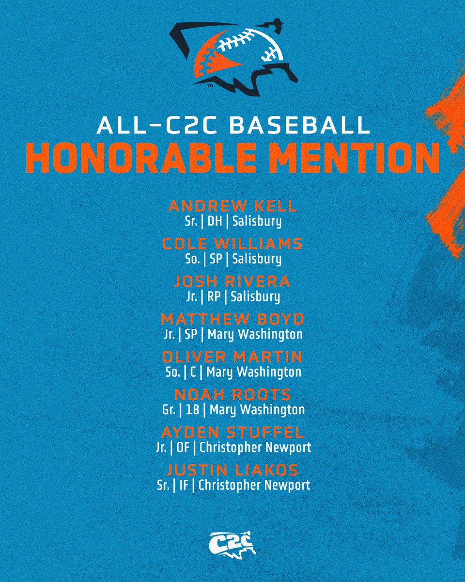 🚨 𝗕𝗥𝗘𝗔𝗞𝗜𝗡𝗚 𝗡𝗘𝗪𝗦 🚨

2025 C2C Baseball All-Conference Honors Announced

⚾️ c2csports.com/x/mfk5o

#C2CBSB // #D3Baseball