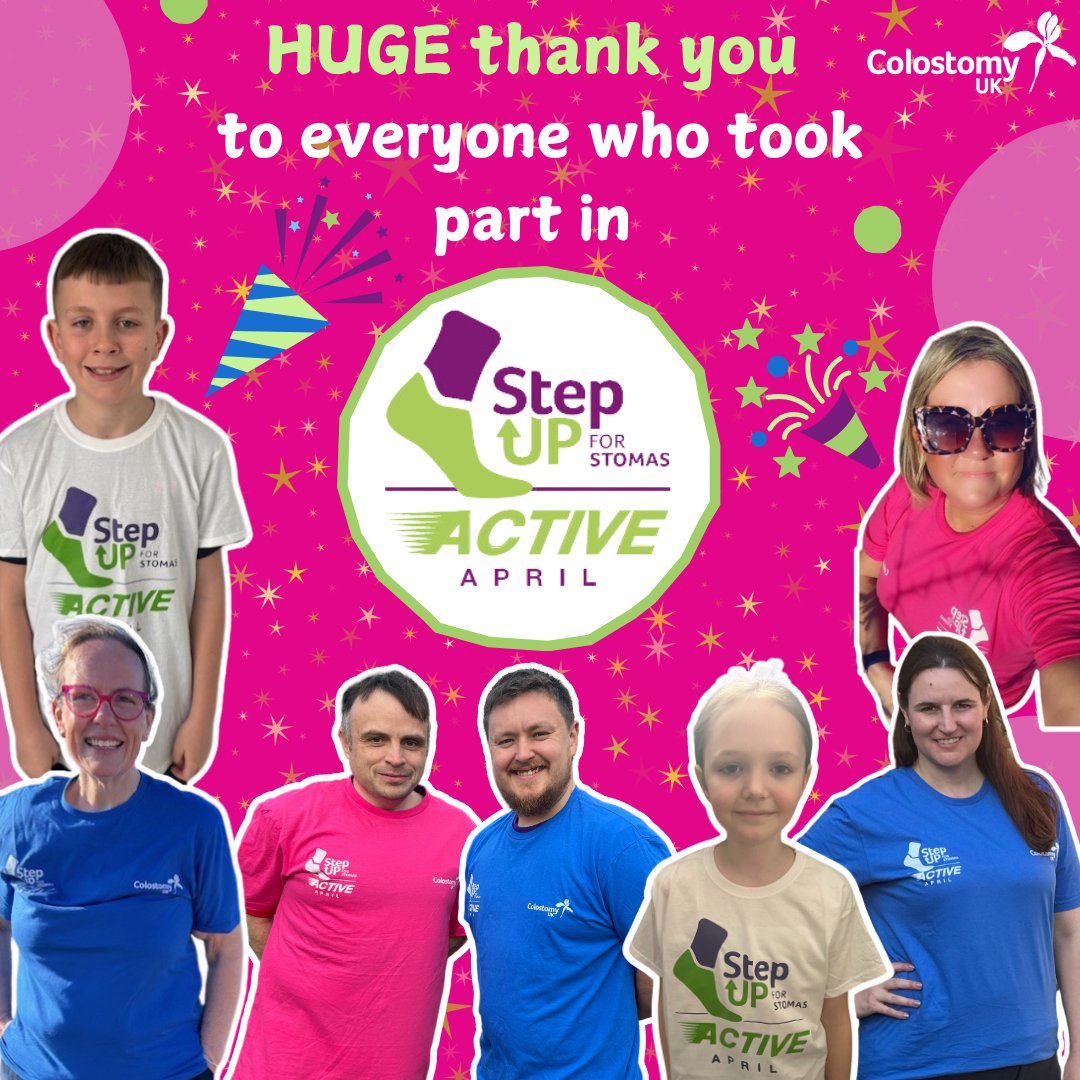 We raised £17,000 during Active April! 💜 Huge thanks to everyone who stepped up for stomas. Missed it? Don’t worry — more challenges coming soon, and we’d love to have you! 💪 #StepUpForStomas #ActiveApril #ColostomyUK