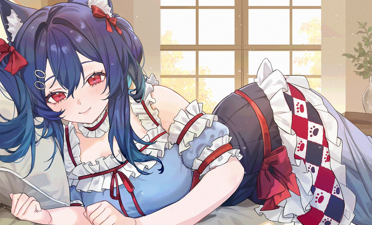 cococatty93's tweet image. Nyaa~! Did you miss me? I’ve been waiting for you all snuggled up like this~ 🐾💤💕

Art by @mavros_15rs
#VTuber #ComfyVibes