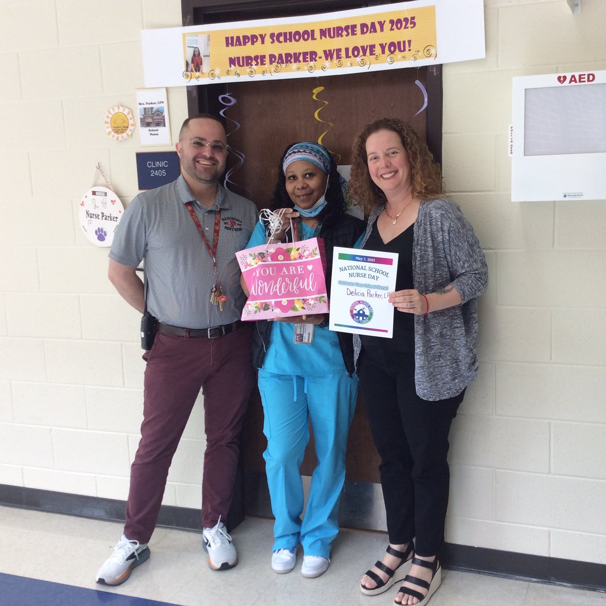 Happy School Nurse Day Nurse Parker! Thank you for all that you do for the students, faculty and staff! ❤️ <a href="/amy_heutel/">Amy Heutel</a> <a href="/DeKalbSchools/">DeKalb Schools, GA</a> #Ilovedcsd #keepingstudents1st