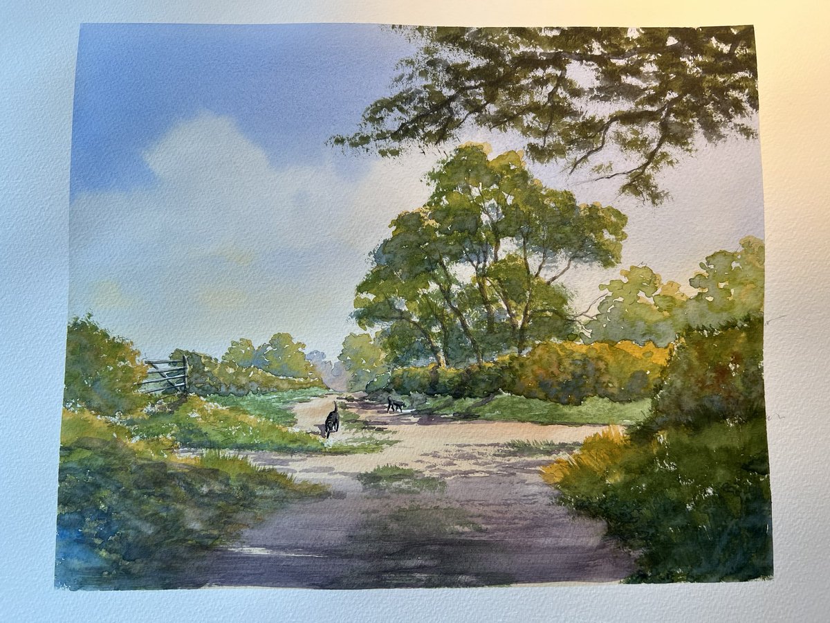 Job done. #watercolour charlesevansart.com