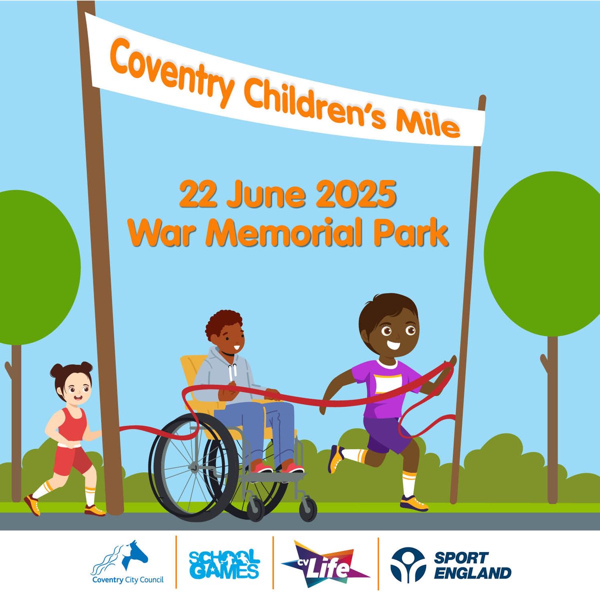 We have reopened entries to this years Children's Mile on 22 June.
There is still time for schools to sign up and not miss out - myaccount.coventry.gov.uk/service/Childr…