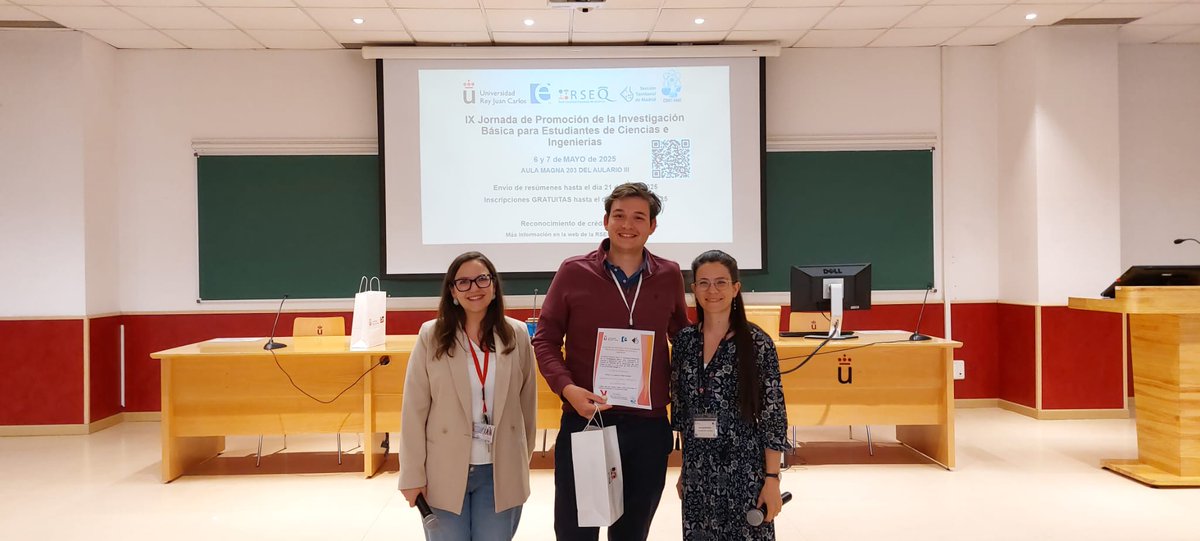 COMET-NANO (@comet_nano) on Twitter photo Y finalizamos estas jornadas con los premios a las dos mejores ponencias orales y la mejor flash 🏅 ¡Muchas gracias a todos los participantes! Nos vemos en la próxima edición 🧪🔬
Gracias <a href="/RSEQ_STMadrid/">RSEQ-STMadrid</a> y <a href="/ESCET_URJC/">ESCET (URJC)</a> por las ayudas 😊 Y finalizamos estas jornadas con los premios a las dos mejores ponencias orales y la mejor flash 🏅 ¡Muchas gracias a todos los participantes! Nos vemos en la próxima edición 🧪🔬
Gracias <a href="/RSEQ_STMadrid/">RSEQ-STMadrid</a> y <a href="/ESCET_URJC/">ESCET (URJC)</a> por las ayudas 😊
