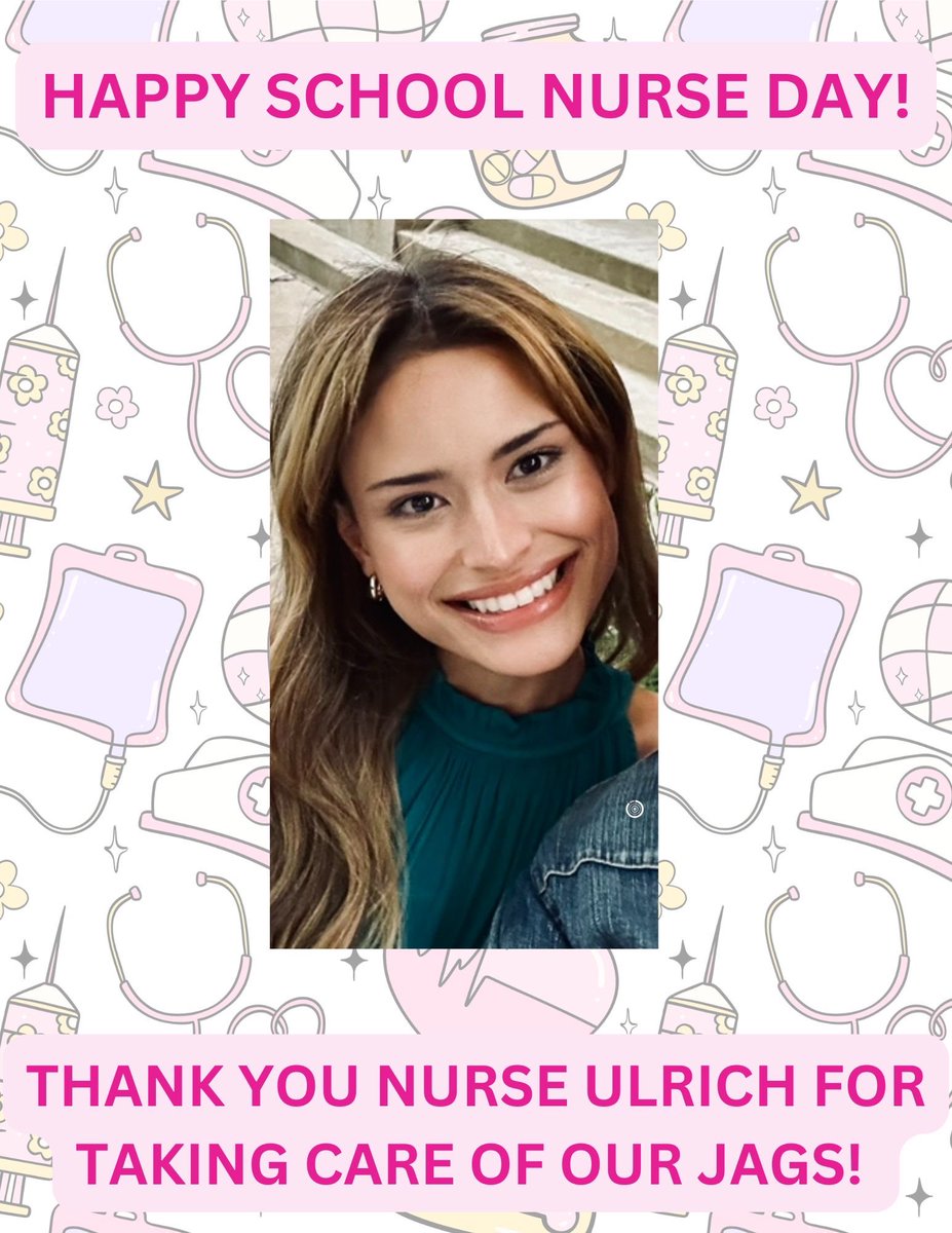 Junkins Jaguars (@junkinsjaguars) on Twitter photo We 💙and appreciate our school nurse. #prowlingtosuccess🐆 #destinationhighereducation
<a href="/wtwhitevt/">W.T. White Vertical Team</a> We 💙and appreciate our school nurse. #prowlingtosuccess🐆 #destinationhighereducation
<a href="/wtwhitevt/">W.T. White Vertical Team</a>