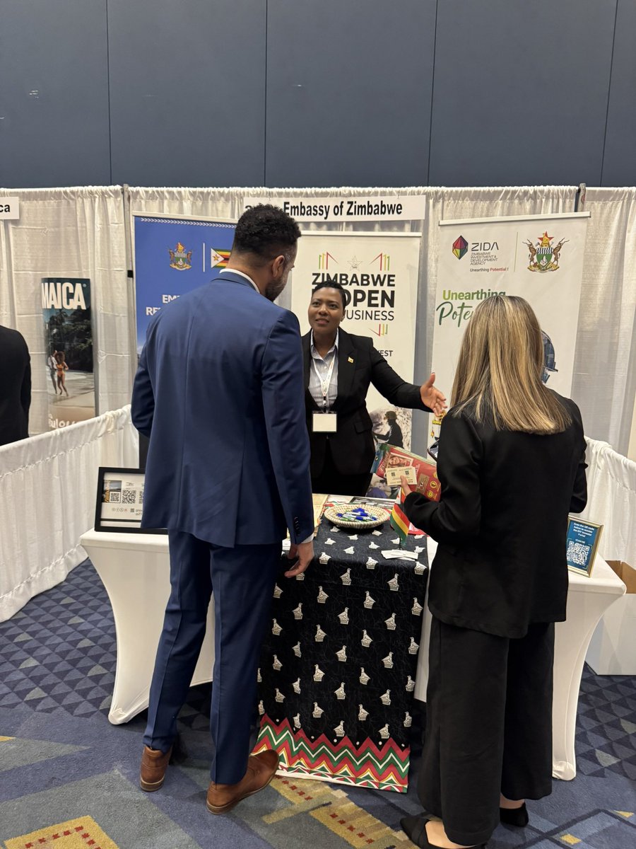It’s always a pleasure to represent Zimbabwe at such platforms.
•
Embassy of Zimbabwe exhibition at <a href="/GWHCC/">GWHCC</a> business expo where we had engagements business leaders. I enjoy every moment we get to promote our country.🇿🇼
#business #experiencezimbabwe #investment