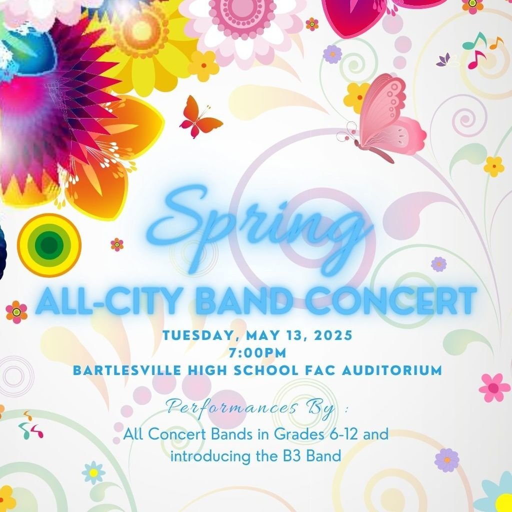 Spring All-City Band Concert Next Week! #bvillebruWIN