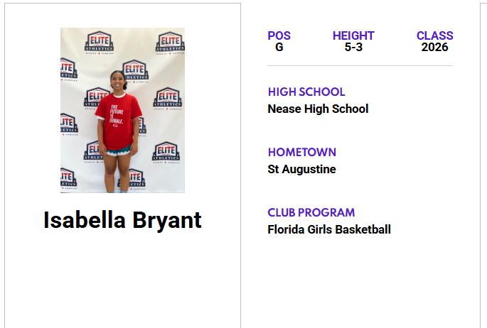 Check out Isabella Bryant's 𝙈𝘼𝙓𝙍𝙀𝘾𝙍𝙐𝙄𝙏 𝙋𝙇𝘼𝙔𝙀𝙍 𝙋𝙍𝙊𝙁𝙄𝙇𝙀! ⤵️
jrallstar.com/maxrecruit/max…

Start building your profile now at jrallstar.com/maxrecruit!
