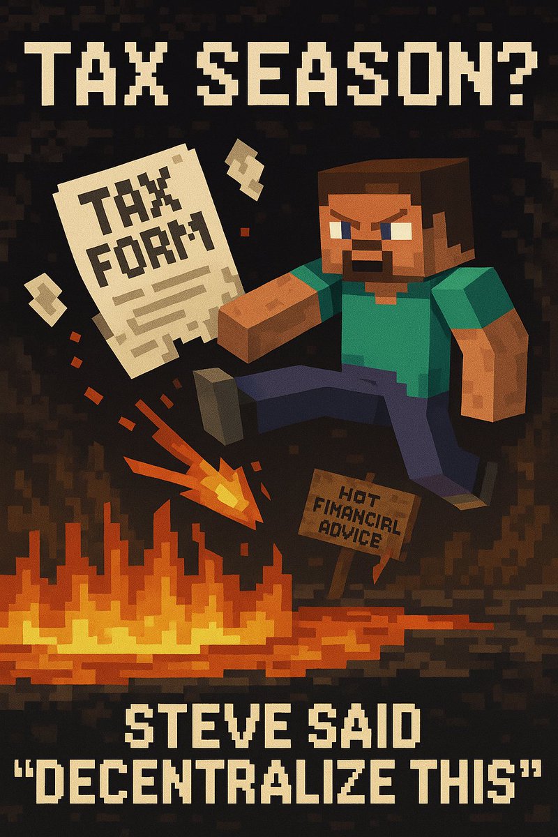 WenSteveCoin's tweet photo. Steve saw the tax form and said “nah”
We’re here for memes, not math.
#WENSTEVE #MemeCoin #Solana https://t.co/VdjiaupR3C
