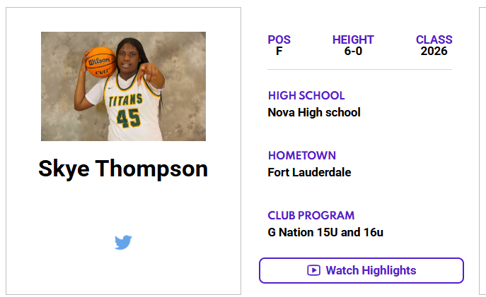 Florida Jr. All-Star GBB (@jrallstarfla) on Twitter photo Check out Skye Thompson's (<a href="/BIGSKYEEE/">Skye K. Thompson</a>) ๐๐ผ๐๐๐๐พ๐๐๐๐ ๐๐๐ผ๐๐๐ ๐๐๐๐๐๐๐! โคต๏ธ
jrallstar.com/maxrecruit/maxโฆ
Start building your profile now at jrallstar.com/maxrecruit! Check out Skye Thompson's (<a href="/BIGSKYEEE/">Skye K. Thompson</a>) ๐๐ผ๐๐๐๐พ๐๐๐๐ ๐๐๐ผ๐๐๐ ๐๐๐๐๐๐๐! โคต๏ธ
jrallstar.com/maxrecruit/maxโฆ
Start building your profile now at jrallstar.com/maxrecruit!