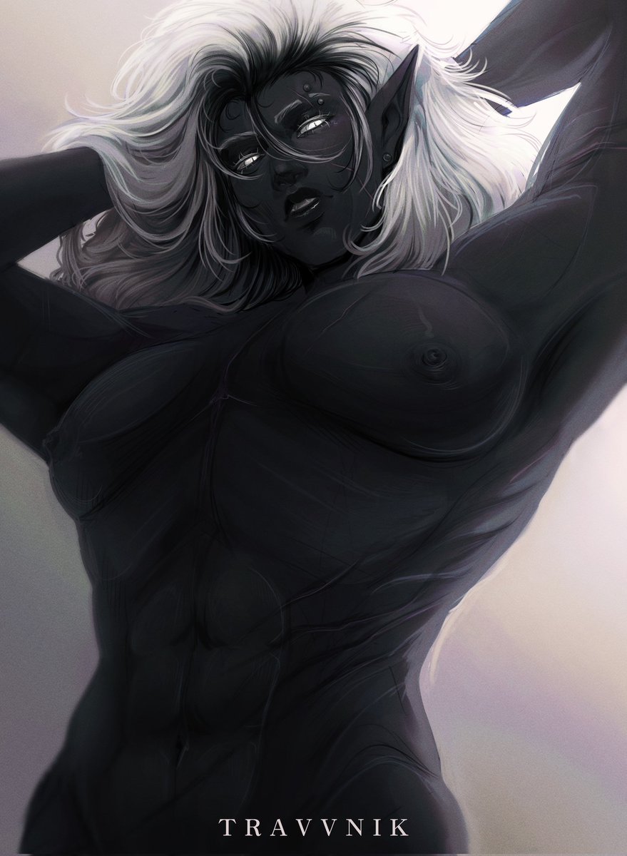 Drawing muscular women is my therapy

Vas'wae my drow oc