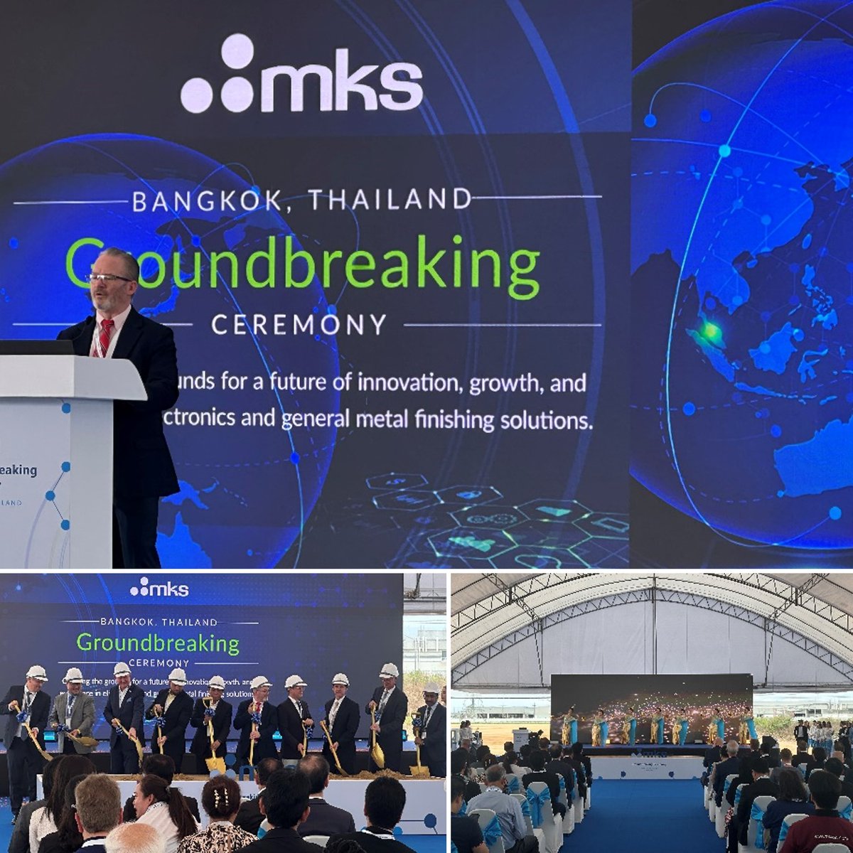 🚧 #MKS has broken ground on a $40M+ facility in Thailand! #SurfaceFinishing #Thailand ow.ly/CGNH50VOySy