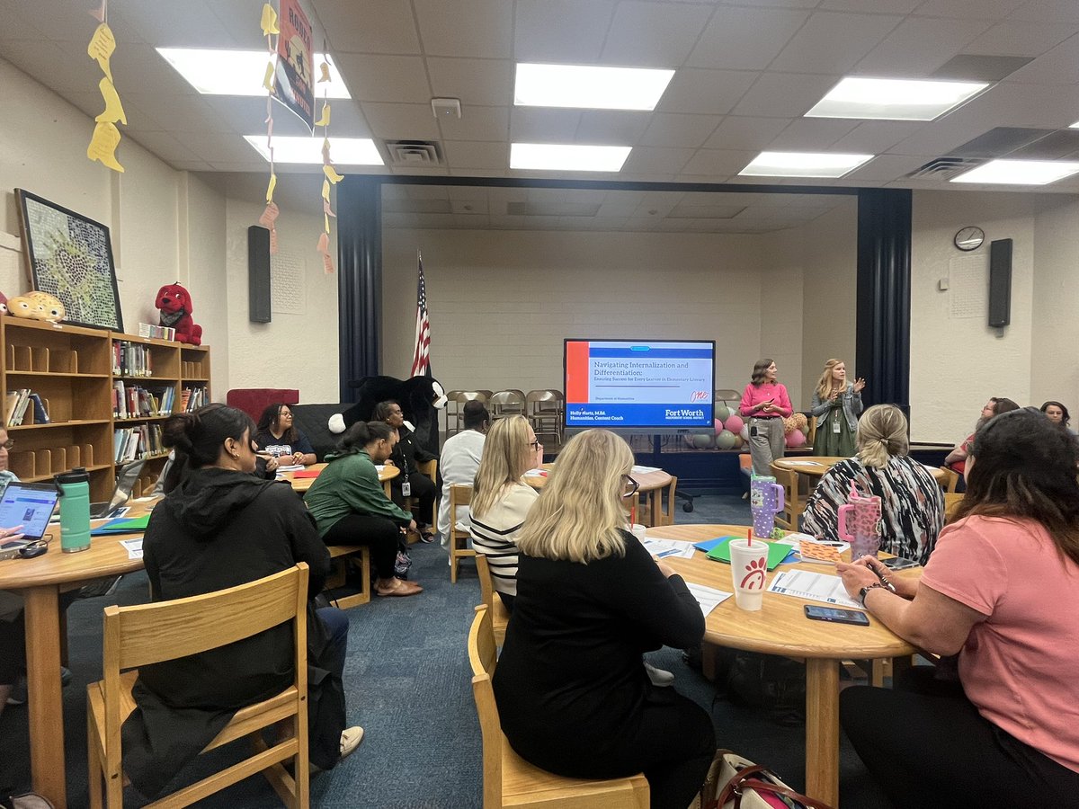 TeacherFlu's tweet image. Thankful to collaborate with campus leadership and teachers this past week. Along with my G/T teachers & district ELA personnel, we did a deep dive on internalization and how we can work together on content and building meaningful, rigorous enrichment. @katy_anne_myers